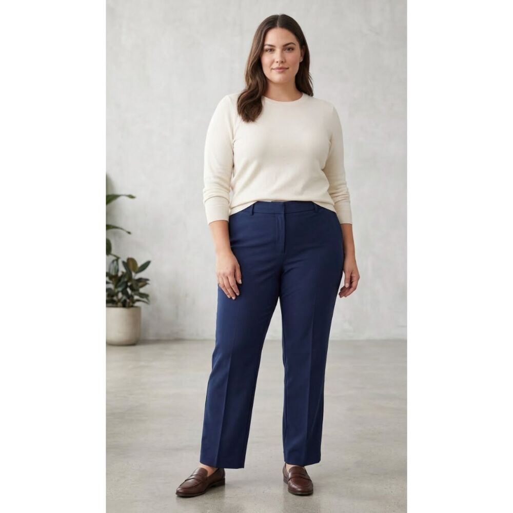 New Old Navy High Waist Harper Straight Leg Pants Women's Size 30 Long Tall
